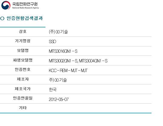 Ȳ˻  ̹,ȣ:()00,Ī:SSD,𵨸:MITS3016GN1-S,Ļ𵨸:MITS3002GN1-S,MITS3004GN1-S,ȣ:KCC-REM-MUT-MUT,:)00,:ѱ,:2012-05-07,Ÿ